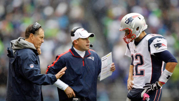 Bill Belichick, Bill O'Brien and Tom Brady