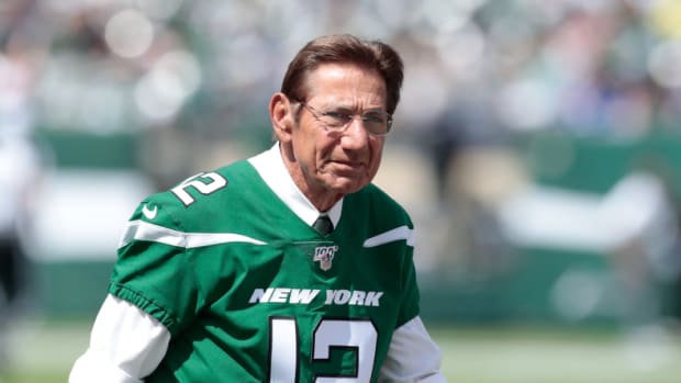 Former Jets quarterback Joe Namath.