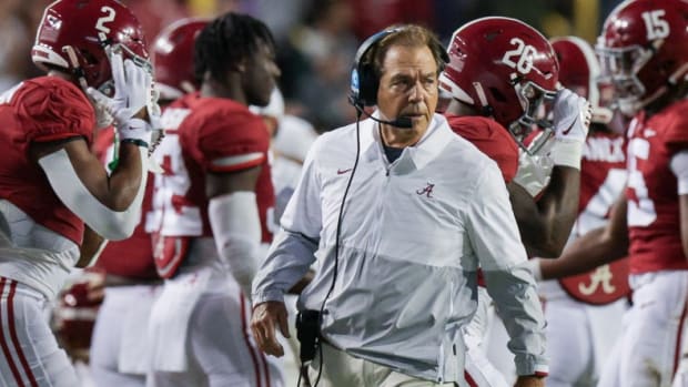 Alabama head coach Nick Saban